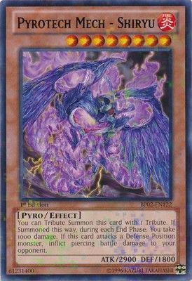 Pyrotech Mech - Shiryu - BP02-EN122 - Mosaic Rare 1st Edition Battle Pack 2: War of the Giants Mosaic Rare 1st Edition Singles