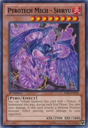 Pyrotech Mech - Shiryu - BP02-EN122 - Rare 1st Edition Battle Pack 2: War of the Giants 1st Edition Singles