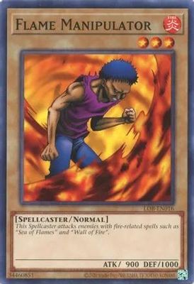 Flame Manipulator - LOB-EN016 - Common Unlimited (25th Reprint) Legend of Blue Eyes White Dragon 25th Anniversary (espanol)