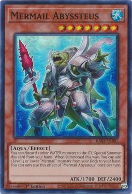 Mermail Abyssteus - RA03-EN007 - Super Rare 1st Edition Quarter Century Bonanza 1st Edition Singles