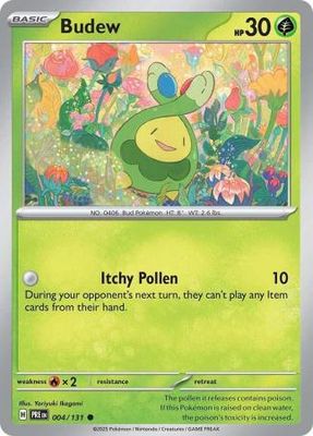 Budew - 004/131 - Common Scarlet &amp; Violet: Prismatic Evolutions Singles