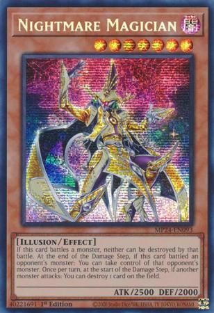 Nightmare Magician - MP24-EN093 - Prismatic Secret Rare 1st Edition Mega Tin 2024 Dueling Mirrors Singles