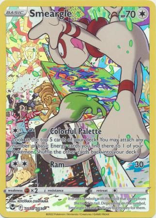 Smeargle - TG10/TG30 - Holo Rare Sword &amp; Shield: Silver Tempest Singles