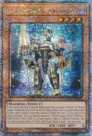 Girsu, the Orcust Mekk-Knight - RA03-EN026 - Quarter Century Secret Rare 1st Edition Quarter Century Bonanza 1st Edition Singles