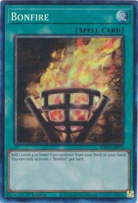 Bonfire - RA03-EN073 - Collector&#39;s Rare 1st Edition Quarter Century Bonanza 1st Edition Singles