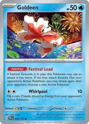 Goldeen - 020/131 - Common Scarlet &amp; Violet: Prismatic Evolutions Singles