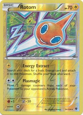 Rotom - 24/124 - Rare Reverse Holo XY: Fates Collide Reverse Holo Singles