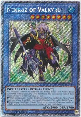 Nekroz of Valkyrus - RA03-EN263 - Platinum Secret Rare 1st Edition Quarter Century Bonanza 1st Edition Singles