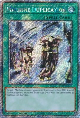 Machine Duplication - RA03-EN145 - Platinum Secret Rare 1st Edition Quarter Century Bonanza 1st Edition Singles