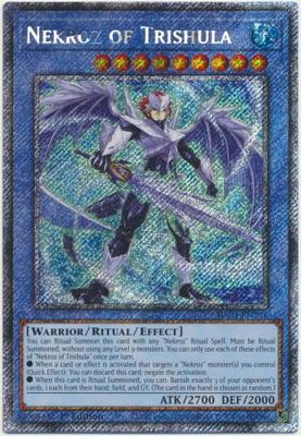 Nekroz of Trishula - RA03-EN261 - Platinum Secret Rare 1st Edition Quarter Century Bonanza 1st Edition Singles