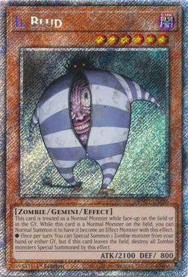 Il Blud - RA03-EN186 - Platinum Secret Rare 1st Edition Quarter Century Bonanza 1st Edition Singles