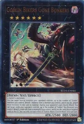 Goblin Bikers Gone Bonkers - SUDA-EN044 - Ultra Rare 1st Edition Supreme Darkness 1st Edition Singles *Espanol*