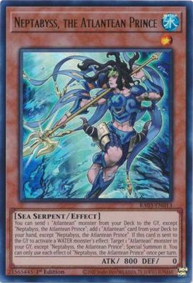 Neptabyss, the Atlantean Prince - RA03-EN013 - Ultra Rare 1st Edition Quarter Century Bonanza 1st Edition Singles