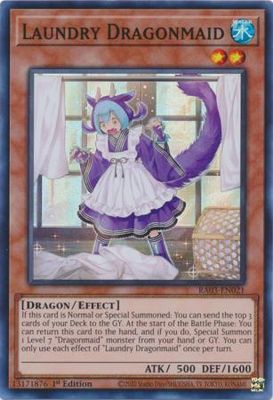 Laundry Dragonmaid - RA03-EN021 - Super Rare 1st Edition Quarter Century Bonanza 1st Edition Singles
