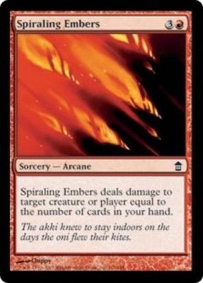 Spiraling Embers Saviors of Kamigawa Singles