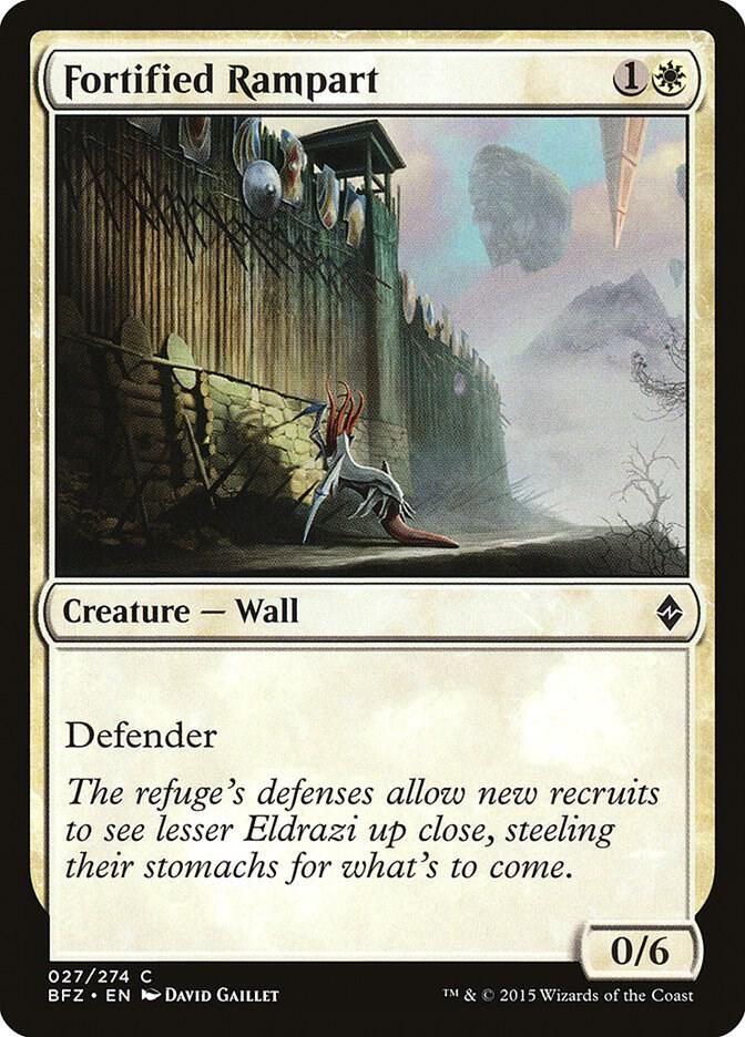 Fortified Rampart 027/247 - Battle for Zendikar (BFZ)