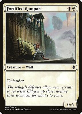 Fortified Rampart 027/247 - Battle for Zendikar (BFZ)