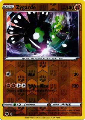 Zygarde - 028/073 - Holo Rare Reverse Holo Champion&#39;s Path Reverse Holo Singles