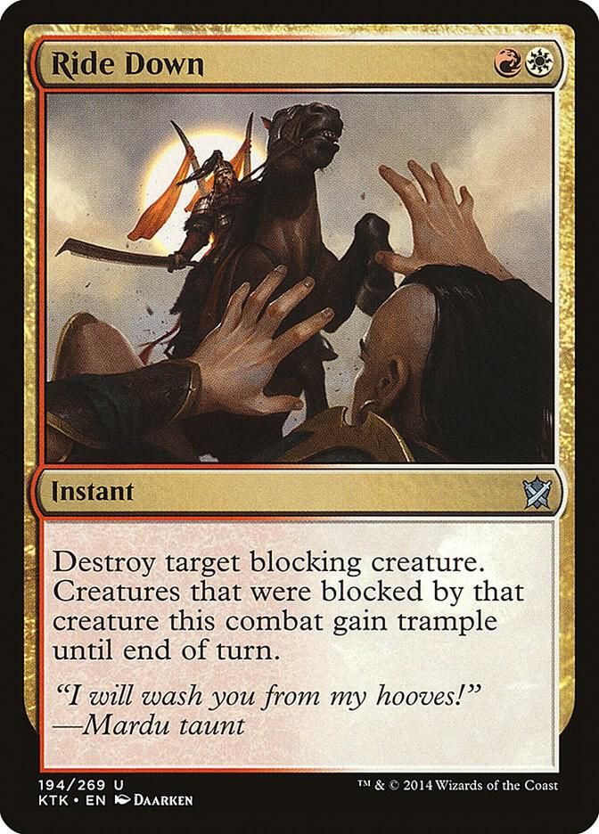 Ride Down 194/269 - Khans of Tarkir (KTK)