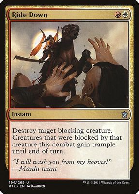 Ride Down 194/269 - Khans of Tarkir (KTK)