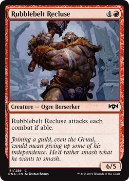 Rubblebelt Recluse 111/259 Ravnica Allegiance Singles (Español)