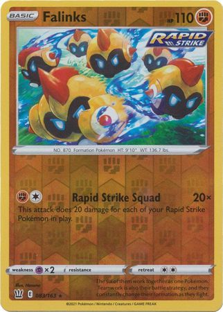 Falinks - 083/163 - Rare Reverse Holo Sword &amp; Shield: Battle Styles Reverse Holo Singles