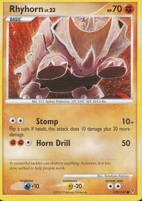 Rhyhorn - 122/147 - Common Platinum: Supreme Victors Singles