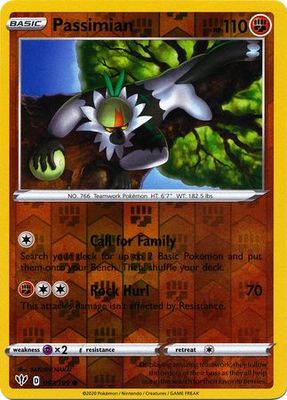 Passimian - 097/189 - Common Reverse Holo Sword &amp; Shield: Darkness Ablaze Reverse Holo Singles