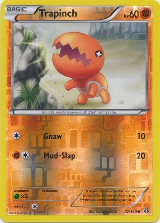 Trapinch - 82/160 - Common - Reverse Holo XY: Primal Clash Reverse Holo Singles