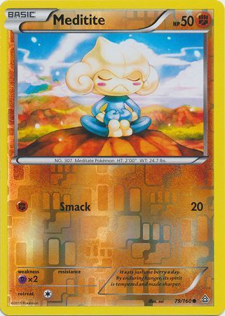 Meditite - 79/160 - Common - Reverse Holo XY: Primal Clash Reverse Holo Singles