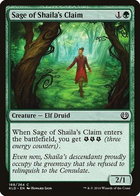 Sage of Shaila&#39;s Claim 168/264 - Kaladesh (KLD)