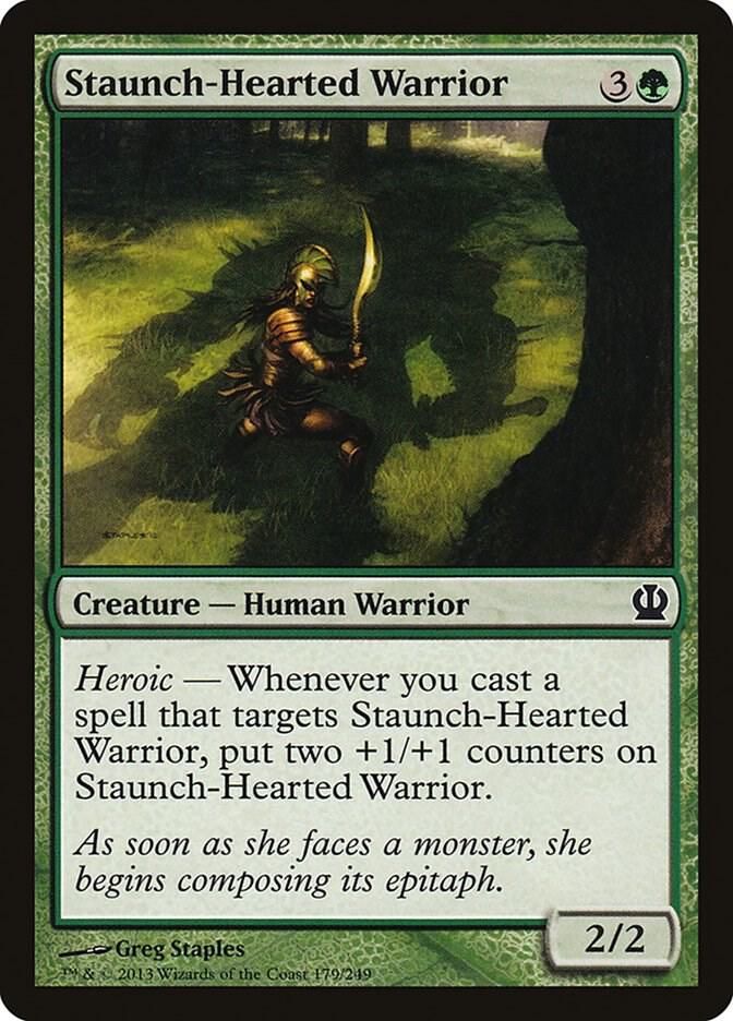 Staunch-Hearted Warrior 179/249 - Theros (THS)