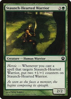 Staunch-Hearted Warrior 179/249 - Theros (Español)