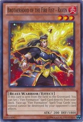 Brotherhood of the Fire Fist - Raven - CBLZ-EN022 - Common Unlimited Cosmo Blazer Unlimited Singles
