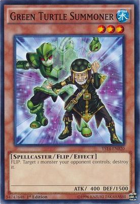 Green Turtle Summoner - YS14-EN020 - Common 1st Edition Starter Deck: Super Starter: Space-Time Showdown [YS14]