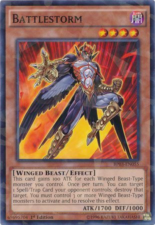 Battlestorm - BP03-EN055 - Shatterfoil Rare 1st Edition Battle Pack 3: Monster League Shatterfoil Rare 1st Edition Singles