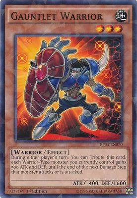 Gauntlet Warrior - BP03-EN070 - Shatterfoil Rare 1st Edition Battle Pack 3: Monster League Shatterfoil Rare 1st Edition Singles