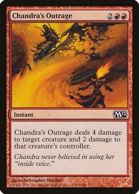 Chandra&#39;s Outrage 125/249 -  Magic 2012 (M12) Singles  (Español)