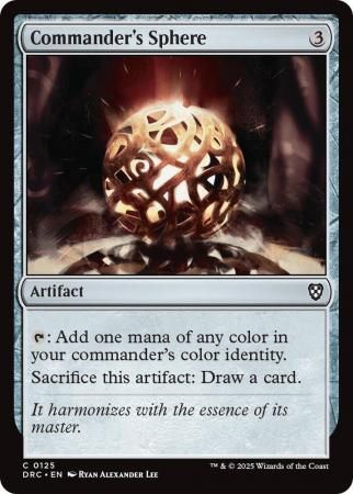 Commander&#39;s Sphere - 0125 Aetherdrift Commander Singles