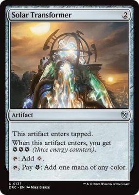 Solar Transformer - 0137 Aetherdrift Commander Singles