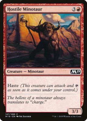 Hostile Minotaur 14/280 - Core Set 2019 (M19)