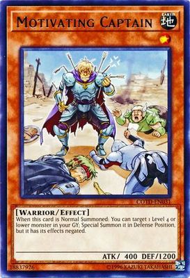 Motivating Captain - COTD-EN031 - Rare Unlimited Code of the Duelist Unlimited Singles