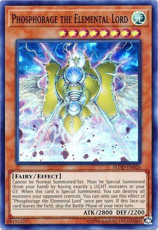 Phosphorage the Elemental Lord - FLOD-EN026 - Super Rare Unlimited Flames of Destruction Unlimited Singles (espanol)