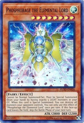 Phosphorage the Elemental Lord - FLOD-EN026 - Super Rare Unlimited Flames of Destruction Unlimited Singles (espanol)