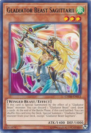 Gladiator Beast Sagittarii - CHIM-EN011 - Rare Unlimited Chaos Impact Unlimited Singles