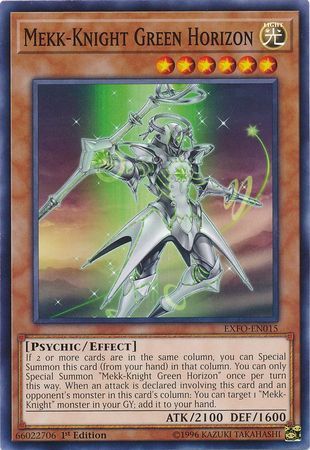 Mekk-Knight Green Horizon - EXFO-EN015 - Common 1st Edition Extreme Force [EXFO] 1st Edition Singles