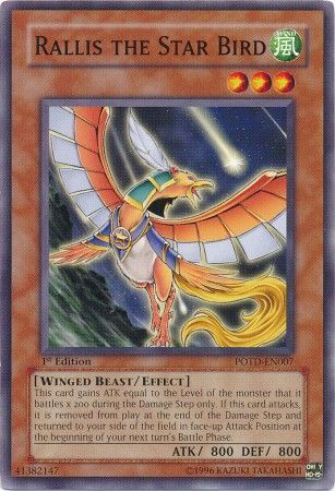 Rallis the Star Bird - POTD-EN007 - Common 1st Edition Power of the Duelist [POTD] 1st Edition Singles
