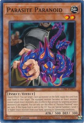 Parasite Paranoid - LDS1-EN071 - Common 1st Edition Legendary Duelists: Season 1 [LDS1] 1st Edition Singles (espanol)