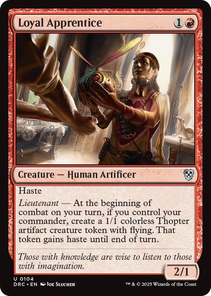Loyal Apprentice - Commander: Aetherdrift (DRC) Commander: Aetherdrift