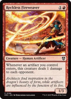 Reckless Fireweaver - 0106 Aetherdrift Commander Singles